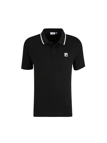 FILA Herren Bucak Polohemd Westlich, Schwarz, S von FILA