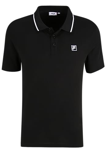 FILA Herren Bucak Polohemd Westlich, Schwarz, S von FILA