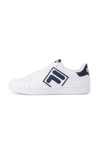 FILA Herren COURTBAY Logo Sneaker, White Navy, 43 EU FILA Herren COURTBAY Logo Sneaker, White Navy, 43 EU von FILA