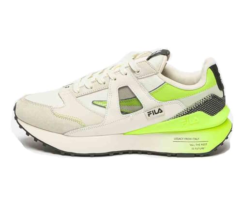 FILA Herren Contempo Sneaker, Marshmallow-Acid Lime, 44 EU von FILA