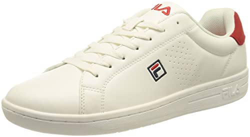 FILA Herren Crosscourt 2 F Low Sneaker, White Red, 46 EU von FILA