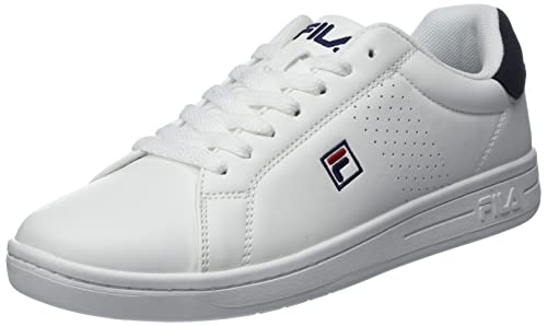 FILA Herren Crosscourt 2 F Low Sneakers, White-Dress Blues, 45 EU von FILA