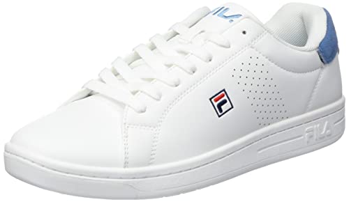FILA Herren Crosscourt 2 F Sneaker, White-Lichen Blue, 45 EU von FILA