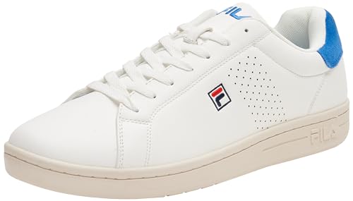 FILA Herren Crosscourt 2 F Sneaker, White-Prime Blue, 44 EU von FILA
