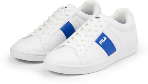 FILA Herren Crosscourt LINE Sneaker, White-Prime Blue, 40 EU Weit von FILA