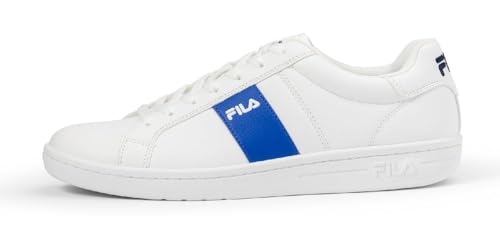 FILA Herren Crosscourt LINE Sneaker, White-Prime Blue, 45 EU Weit von FILA