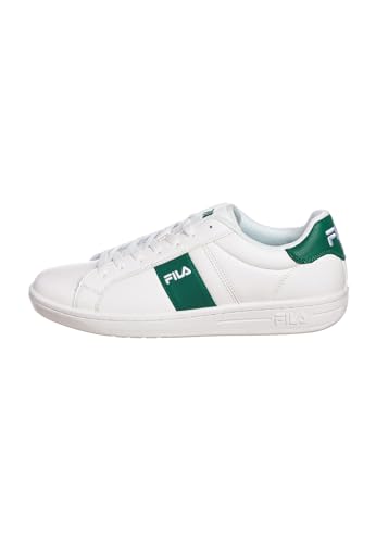 FILA Herren Crosscourt LINE Sneaker, White-Verdant Green, 41 EU Weit von FILA