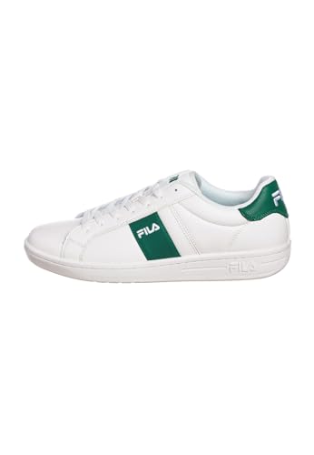 FILA Herren Crosscourt LINE Sneaker, White-Verdant Green, 45 EU Weit von FILA