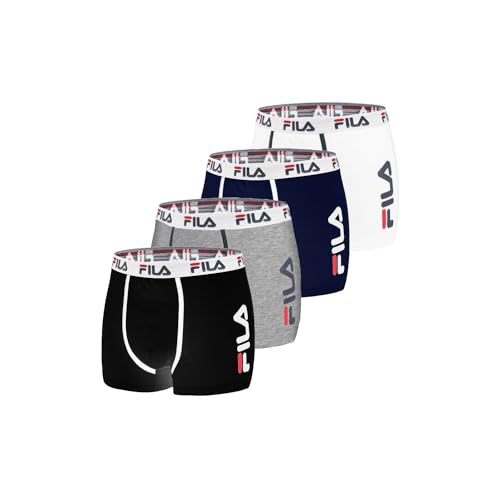 FILA Herren Fi/1bcx4/Fu5040 Retroshorts, A, M (4er Pack) von FILA