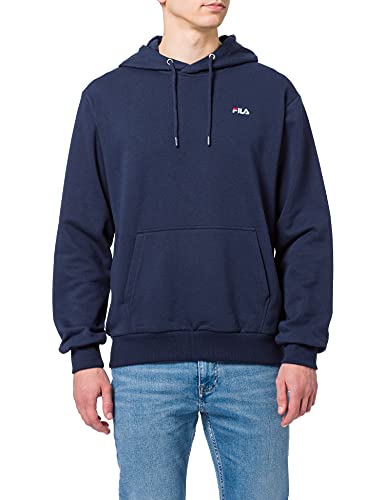 FILA Herren Men EBEN Hoody Kapuzenpullover, Black iris, M von FILA