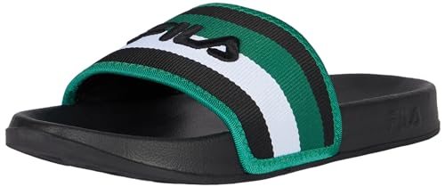FILA Herren Morro Bay Stripes Slipper Slide Sandal, Black-Verdant Green, 42 EU von FILA