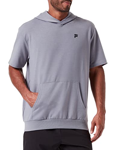 FILA Herren RAFAH Short Sleeve Hoody Kapuzenpullover, Night Owl, L von FILA