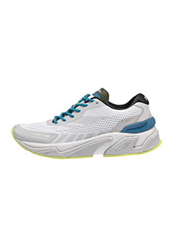 FILA Herren Raceway Laufschuh, Gray Violet-Safety Yellow-Blue Coral, 40 EU von FILA