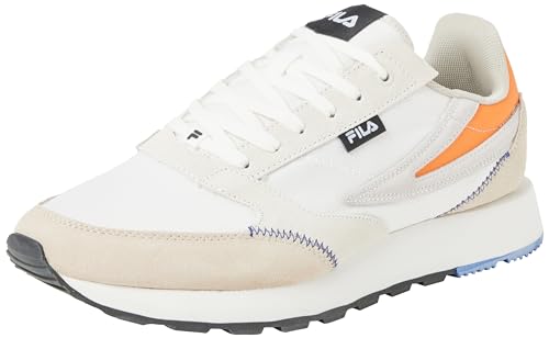 FILA Herren Run Formation Sneaker, Antique White-Feather Gray, 46 EU von FILA