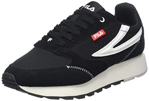 FILA Herren Run Formation Sneaker, Black, 41 EU Schmal von FILA