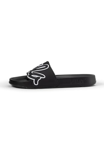 FILA Herren SCRITTO Slipper Slide Sandal, Black-White, 40 EU von FILA