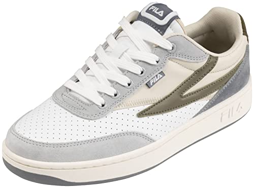 FILA Herren SEVARO S Sneaker, White-Burnt Olive, 42 EU Schmal von FILA