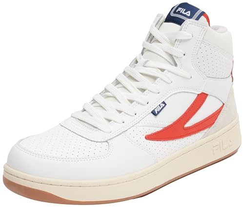 FILA Herren SEVARO mid Sneaker, White Red, 41 EU von FILA