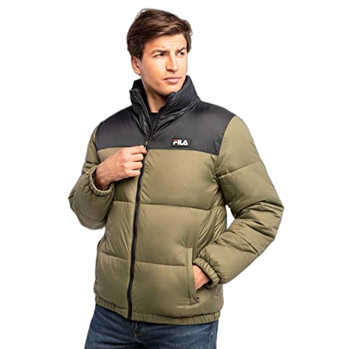 ESPRIT Herren SOLLER Puff Jacket Jacke, Burnt Olive-Black, L von FILA