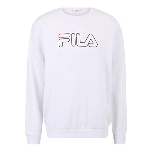 FILA Herren SPOLETO Sweatshirt, Bright White, XL von FILA