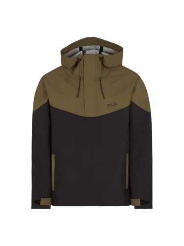 FILA Herren TRENCIN Windbreaker Pull-on Jacket, Moonless Night-Burnt Olive, L FILA Herren TRENCIN Windbreaker Pull-on Jacket, Moonless Night-Burnt Olive, L von FILA