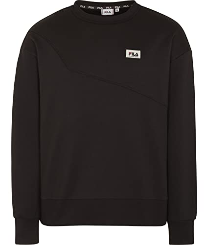 FILA Herren TRICASE Boxy Crew Sweat Sweatshirt, Moonless Night, XL von FILA