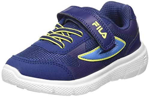 FILA Jumbler 2 V Kids Laufschuh, Medieval Blue-Safety Yellow, 28 EU von FILA