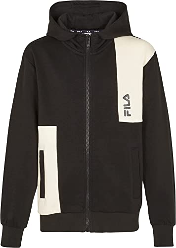 FILA Jungen BINGÖL with Hood Jacket, Moonless Night-Cloud Dancer, 134/140 von FILA