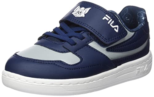 FILA Jungen Mädchen WB FXVENTUNO Velcro TDL Sneaker, Navy-Tom Grey, 25 EU von FILA