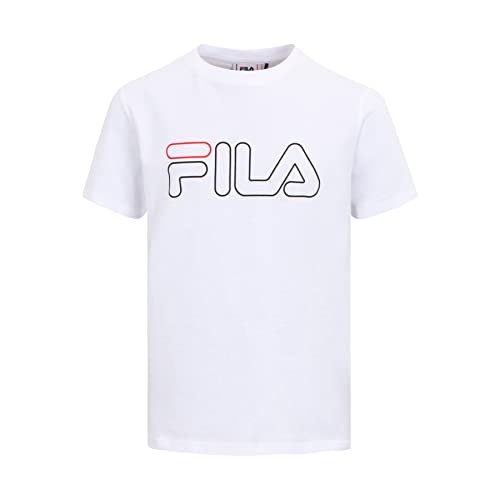 FILA Jungen SEELOW T-Shirt, Bright White, 170/176 von FILA