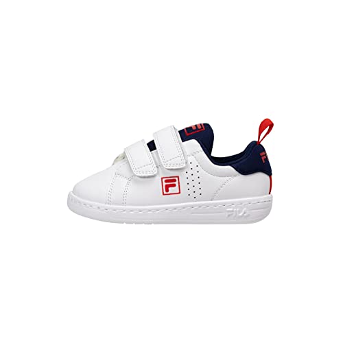 FILA Jungen Unisex Kinder Crosscourt 2 NT Velcro TDL Sneaker, White Navy, 22 EU von FILA