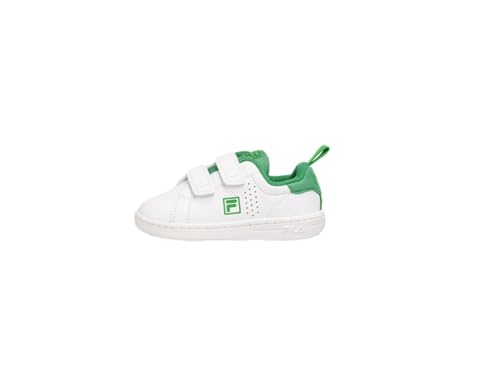 FILA Jungen Unisex Kinder Crosscourt 2 NT Velcro TDL Sneaker, White-Verdant Green, 22 EU von FILA