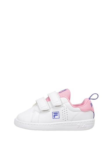 FILA Jungen Unisex Kinder Crosscourt 2 NT Velcro TDL Sneaker, White-Wild Rose, 23 EU von FILA