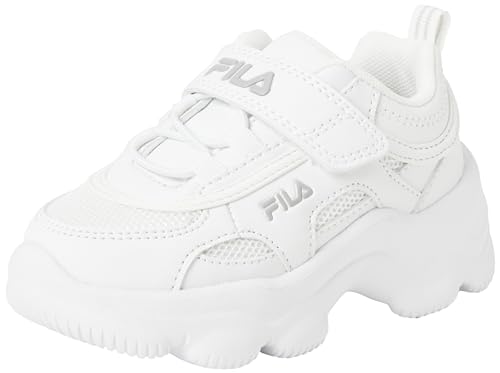 FILA Jungen Unisex Kinder Strada DREAMSTER Velcro TDL Sneaker, White, 22 EU von FILA