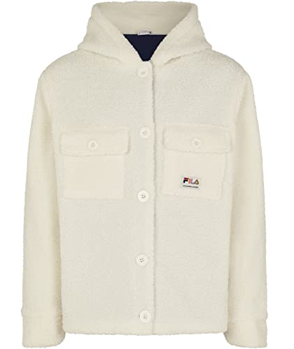 FILA Mädchen Bregenz Sherpa Jacket, Egret, 134/140 von FILA