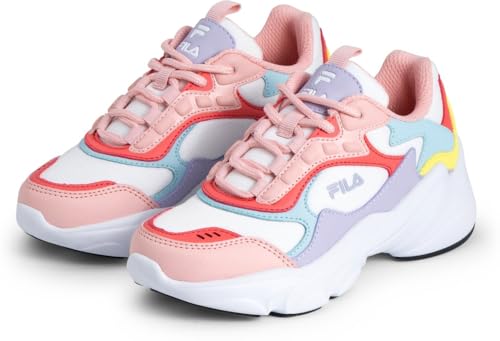 FILA Mädchen Collene Cb Kids Sneaker, White Powder Pink, 33 EU von FILA
