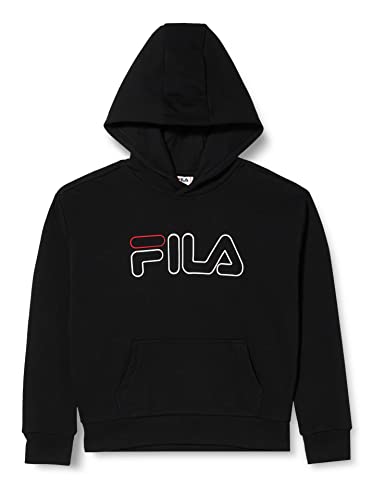 FILA Mädchen SAMASSI Kapuzenpullover, Black, 134/140 von FILA