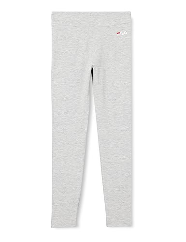 FILA Mädchen SVELVIK Classic Logo Leggings, Light Grey Melange, 170/176 von FILA