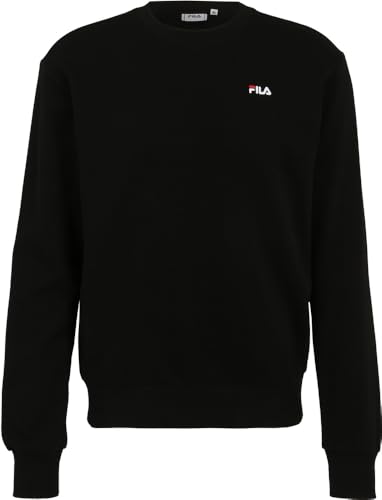 FILA Men's LEVERANO Regular Sweat Crew, Black, XS von FILA