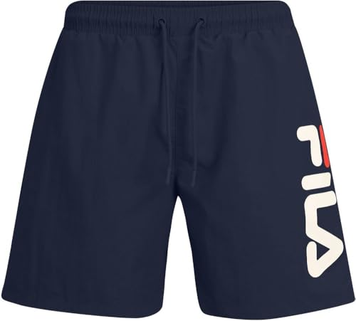 FILA Men's SWASILAND Beach Shorts, Black Iris, S von FILA