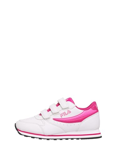 FILA Orbit Velcro Kids Sneaker, White-Fuchsia Purple, 29 EU von FILA