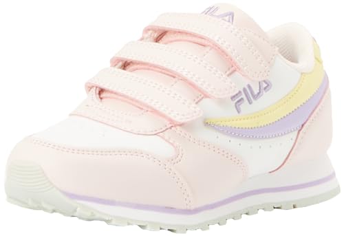 FILA Orbit Velcro Kids Sneaker, White-Mauve Chalk, 32 EU von FILA