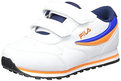 FILA Orbit Velcro TDL Sneaker, White-Nautical Blue, 25 EU von FILA