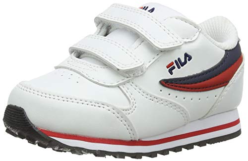 FILA Orbit infants Unisex-Baby Sneaker, Weiß (White/Dress Blue), 25 EU von FILA