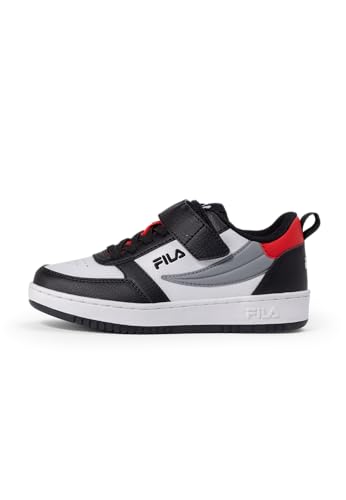 FILA REGA NF Velcro Kids Sneaker, White-Black Red, 32 EU von FILA