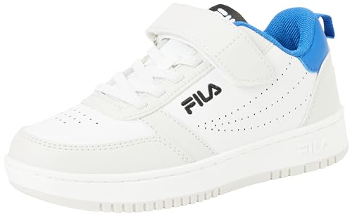 FILA REGA Velcro Kids Sneaker, White-Prime Blue, 31 EU Weit von FILA