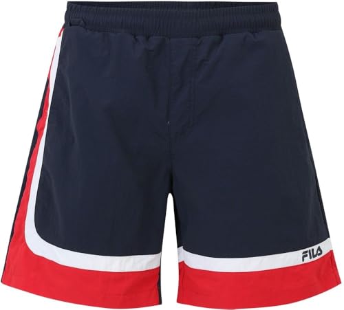 FILA SCICLI blocked beach shorts-Black Iris-True Red-Bright White-XL von FILA