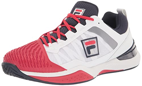 FILA Speedserve Energized Herren-Sneaker, White Red Navy, 43 EU von FILA