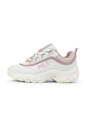 FILA Strada Logo Kids Sneaker, White-Mauve Chalk-Marshmallow, 34 EU von FILA
