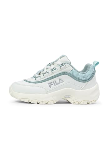 FILA Strada Logo Teens Sneaker, White-Blue Glow-Marshmallow, 38 EU von FILA